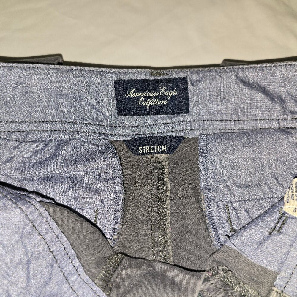 American Eagle Stretch Chinos in Gray, Size 2 Regular, 2012, Style 2076 #4 - Picture 5 of 10